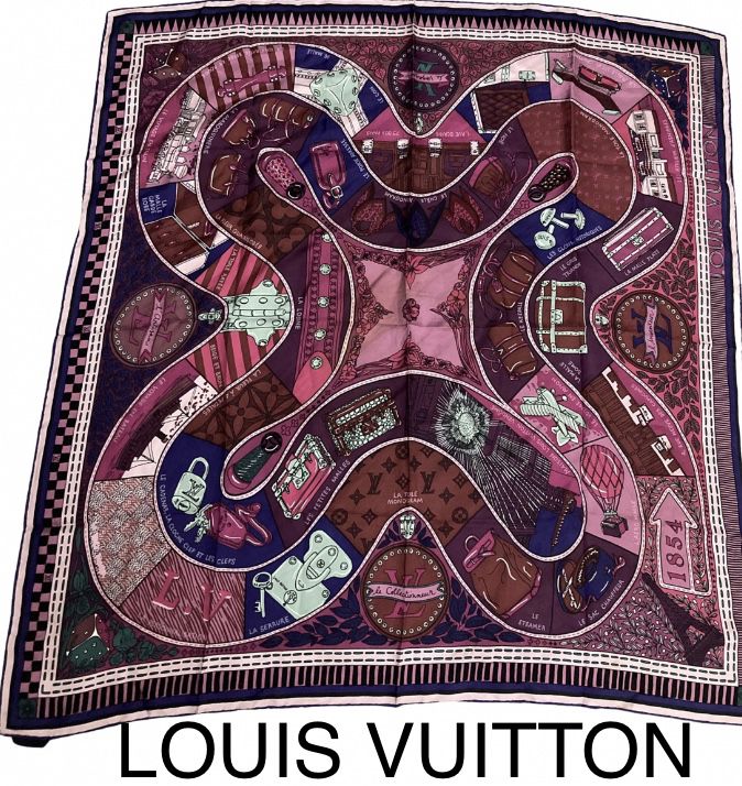 Louis Vuitton Silk Scarf Jeu de Carre M70781