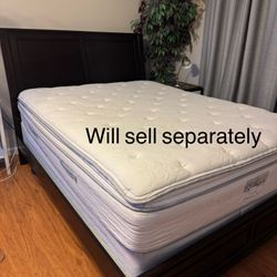 Queen Bed Frame Boxspring And Mattress