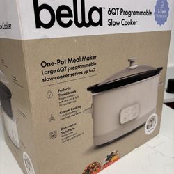 Bella 6qt Programmable Slow Cooker