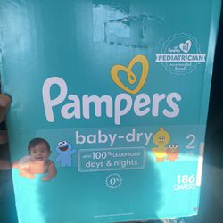 Pampers 186 Count Size 2 