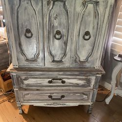 Dixie Armoire was Professionally Antiquated, May It Be Your Keepsake and Tiffany Lamp. 