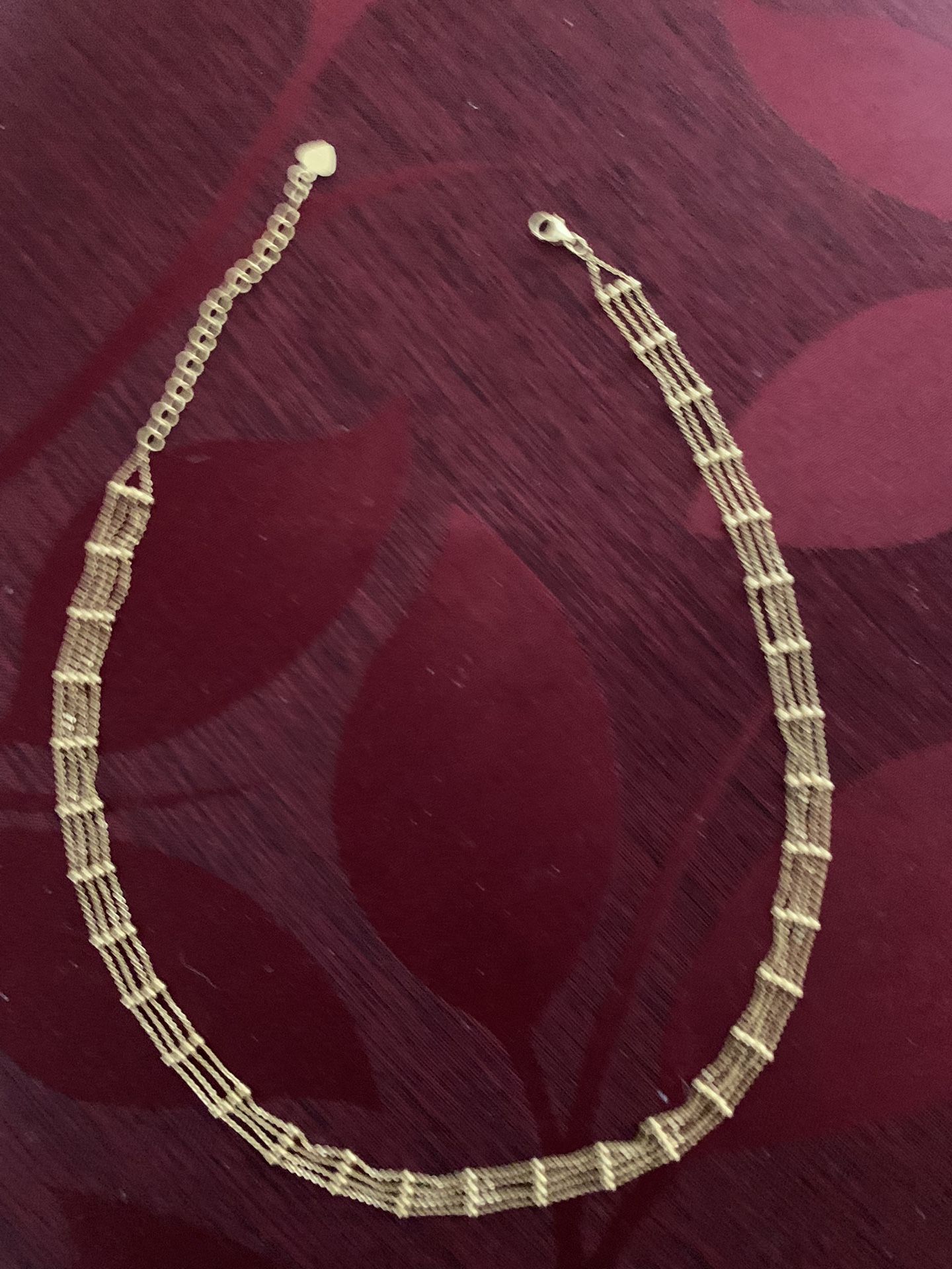 Amanda rose diamond cut choker necklace 14 karat gold