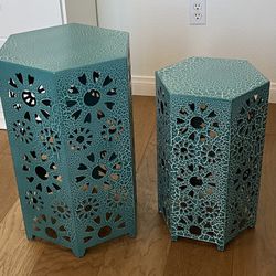 Turquoise Nesting Tables