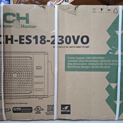 New Cooper & Hunter CH-ES18-230VO Mini Split AC Heat Pump 18,000 BTU