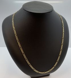 14K Gold Figaro Chain. 