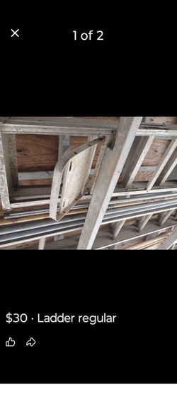 Regular sized ladder with a flap