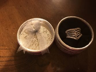 CZ (AAA) Sterling Silver 7.5 Ring