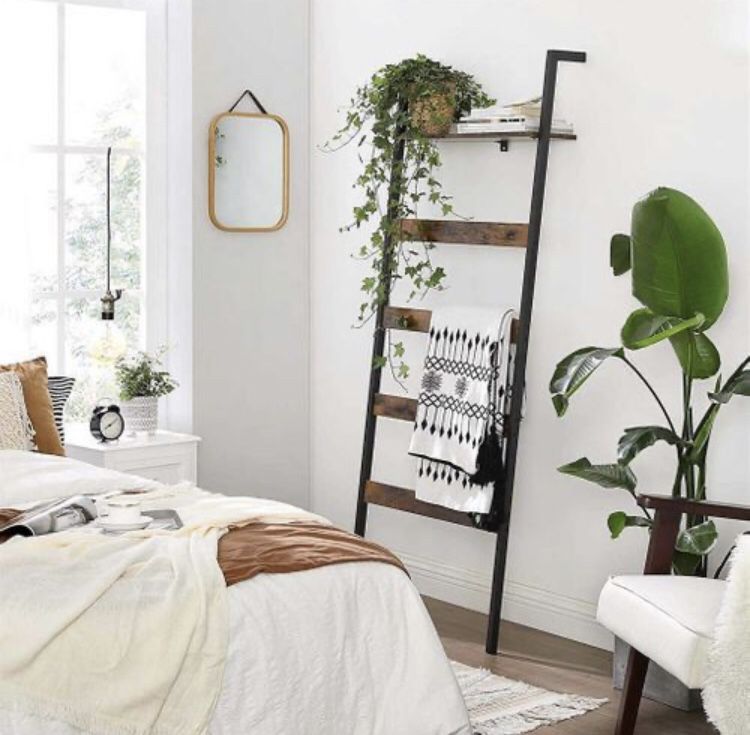 Modern Leaning Ladder Shelf