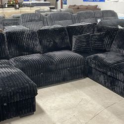 New Set Sofa With A Bed Inside Free Delivered Grey Color, Black Ready To Deliver