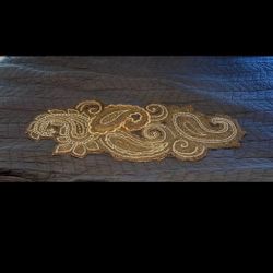 Beaded Gold Table Piece 