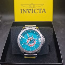 NFL Licensed Miami Dolphins Invicta Watch. 