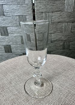 Vintage Crystal Wine Glass | 4” Short Stem