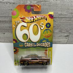 Hot wheels Light Brown ‘1969 Ford Mustang / The 60s Card of the Decades • Die Cast Metal  • Made in Malaysia