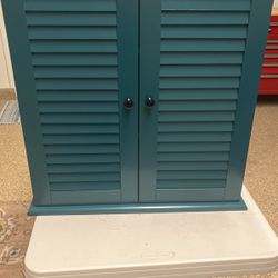 Turquoise Medicine Cabinet