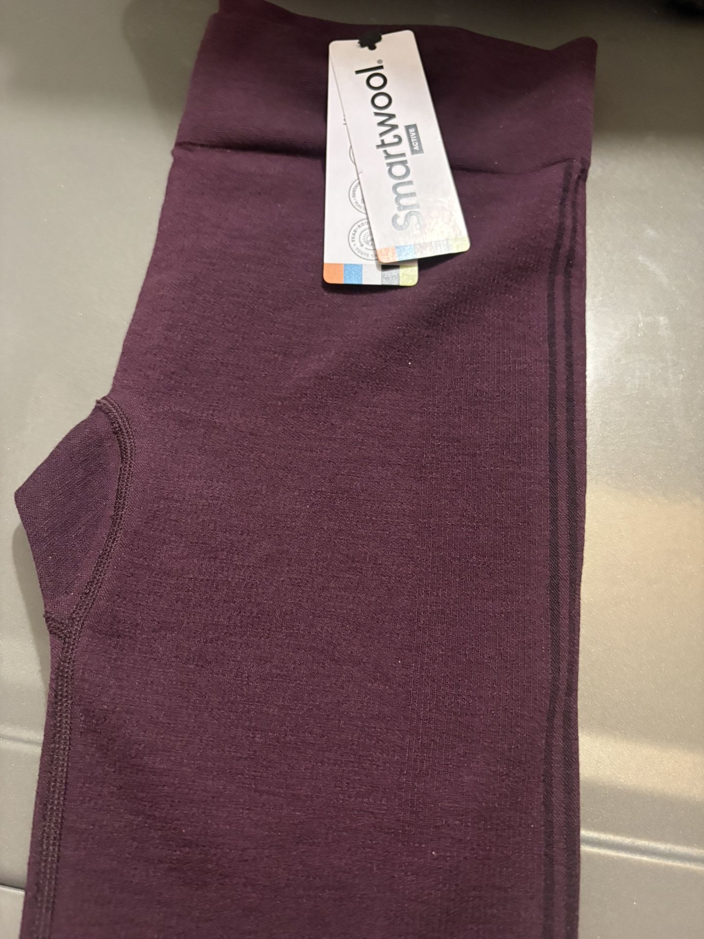 Smartwool Men’s L ,Intraknit Merino Tech Pant Eggplant Maroon Base Layer