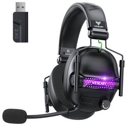 Wireless Gaming Headphone for PS5, PS4, PC, Switch, Mac