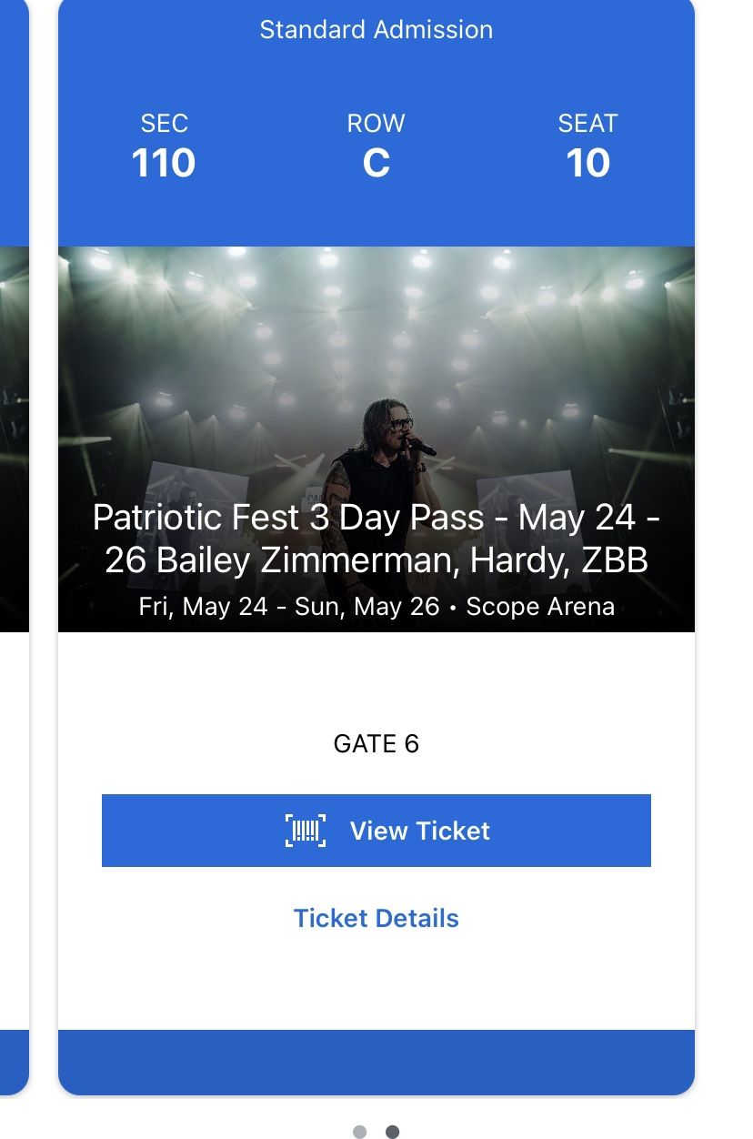 2 3 day pass tickets to the patriotic fest