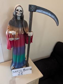 28" Santa Muerte Statue / Holy Death Statue Grim Reaper