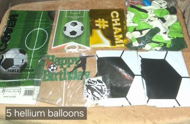 Soccer party supplies