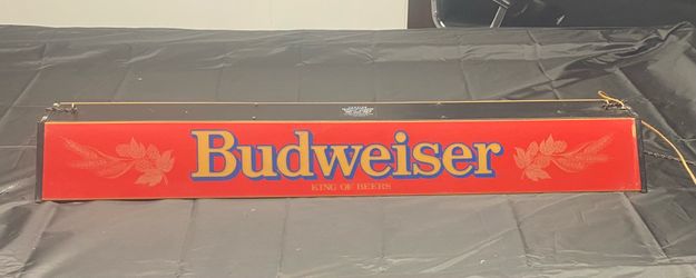 1980’s Budweiser 4 Foot Pool Table Light