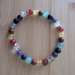 6mm 7 Chakras Stone Bracelet