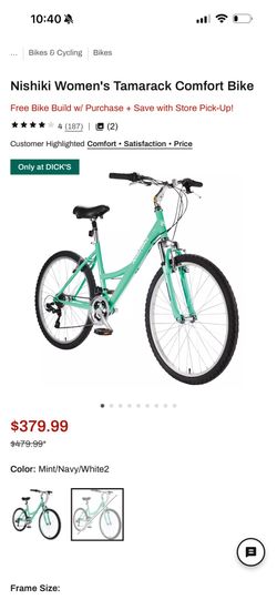 Nishiki Women's Tamarack Comfort Bike/ Durban foldable yellow bike