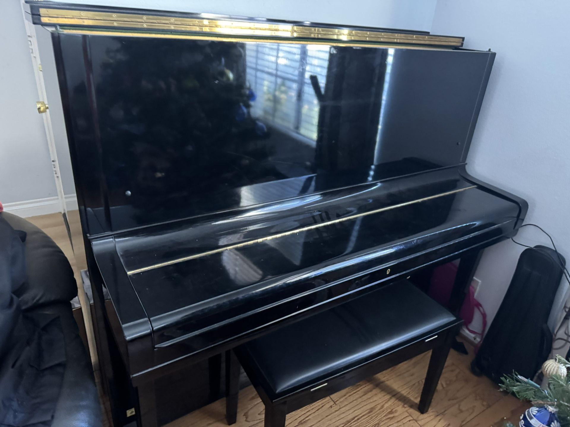 1968 Black Yamaha U3 Upright Piano