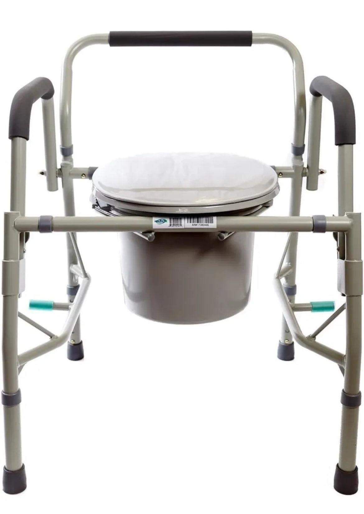 Healthline Deluxe 3 in 1 Bedside Commode, Toilet Safety Frame, Elevated Toile...