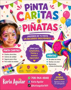 Pintacaritas y piñatas