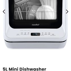 mini dishwasher comfee countertop 