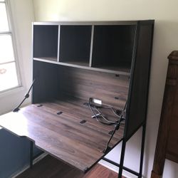Secretary Desk with Hutch & Charging Station