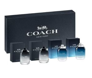 COACH - COACH 4PC SET COACH BLUE & COACH MAN ( M ) 0.15 OZ