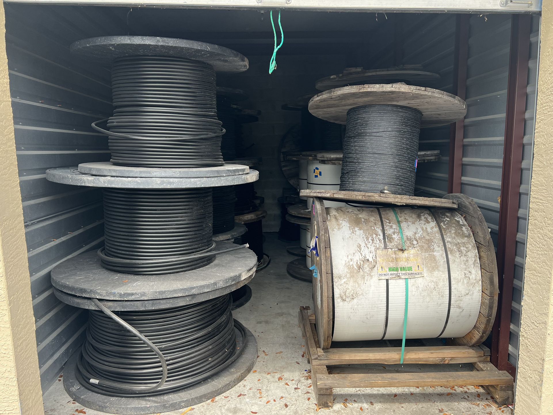 Fiber Optic Cable Spools , Television , Internet , Phone service (25 ) spools