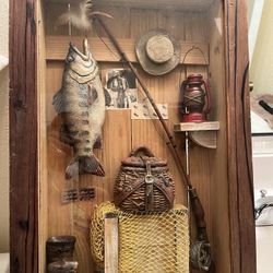 Frame With Fishing Articles