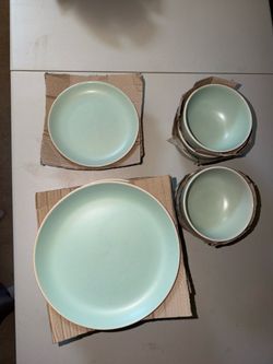 Teal Dish Set for 6