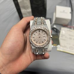 Ap Moissanite Bustdown Watch Cartier