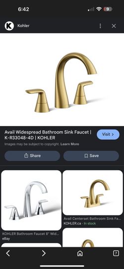 Avail Kohler Bathroom Faucet