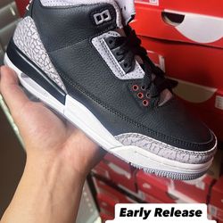 Nike Air Jordan 3 Black Cement Size 6.5 Youth Brand New