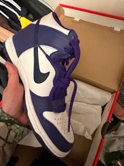Nike dunk high purple midnight gs