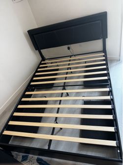 QUEEN Bed Frame with storage