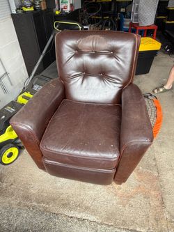 Free leather lounge chair