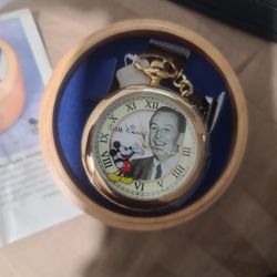 Fossil Walt Disney Collectable Disney Theme Park Pocket Watch.  1 Of 1000