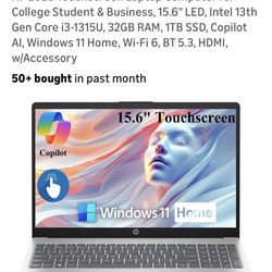 2025 HP Touchscreen Laptop 