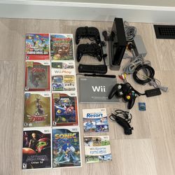 Original Wii Console Gaming Bundle - Black 
