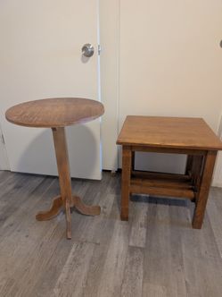 Two small tables