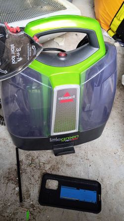 BISSELL LITTLE GREEN PRO HEAT PORTABLE DEEP CLEANER/. SPOT. CLEANER AND CAR/AUTO