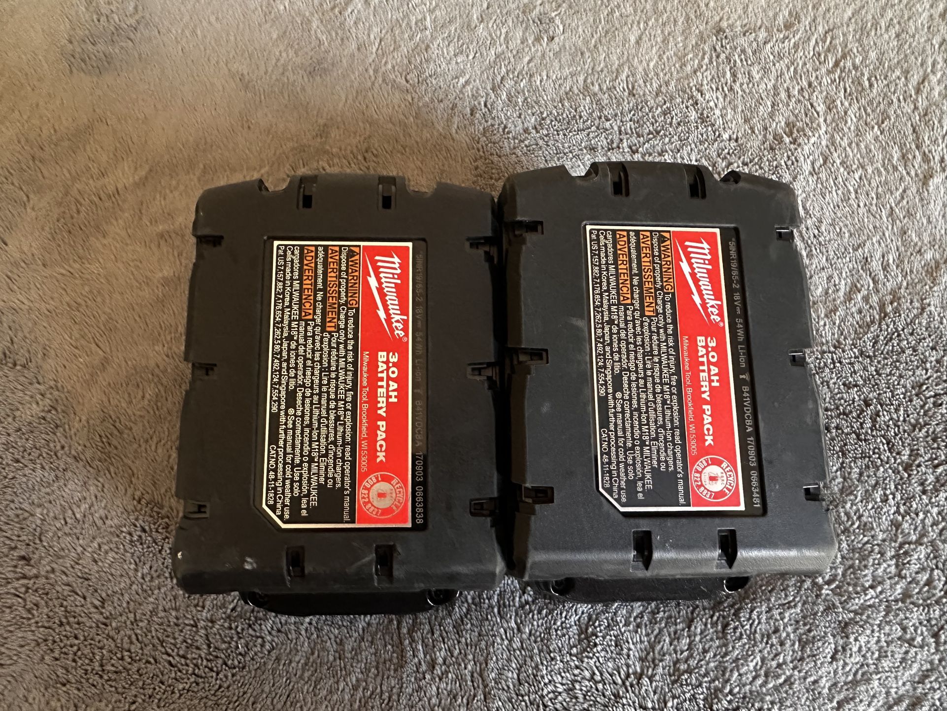 M18 Baterías 3.0 Ah