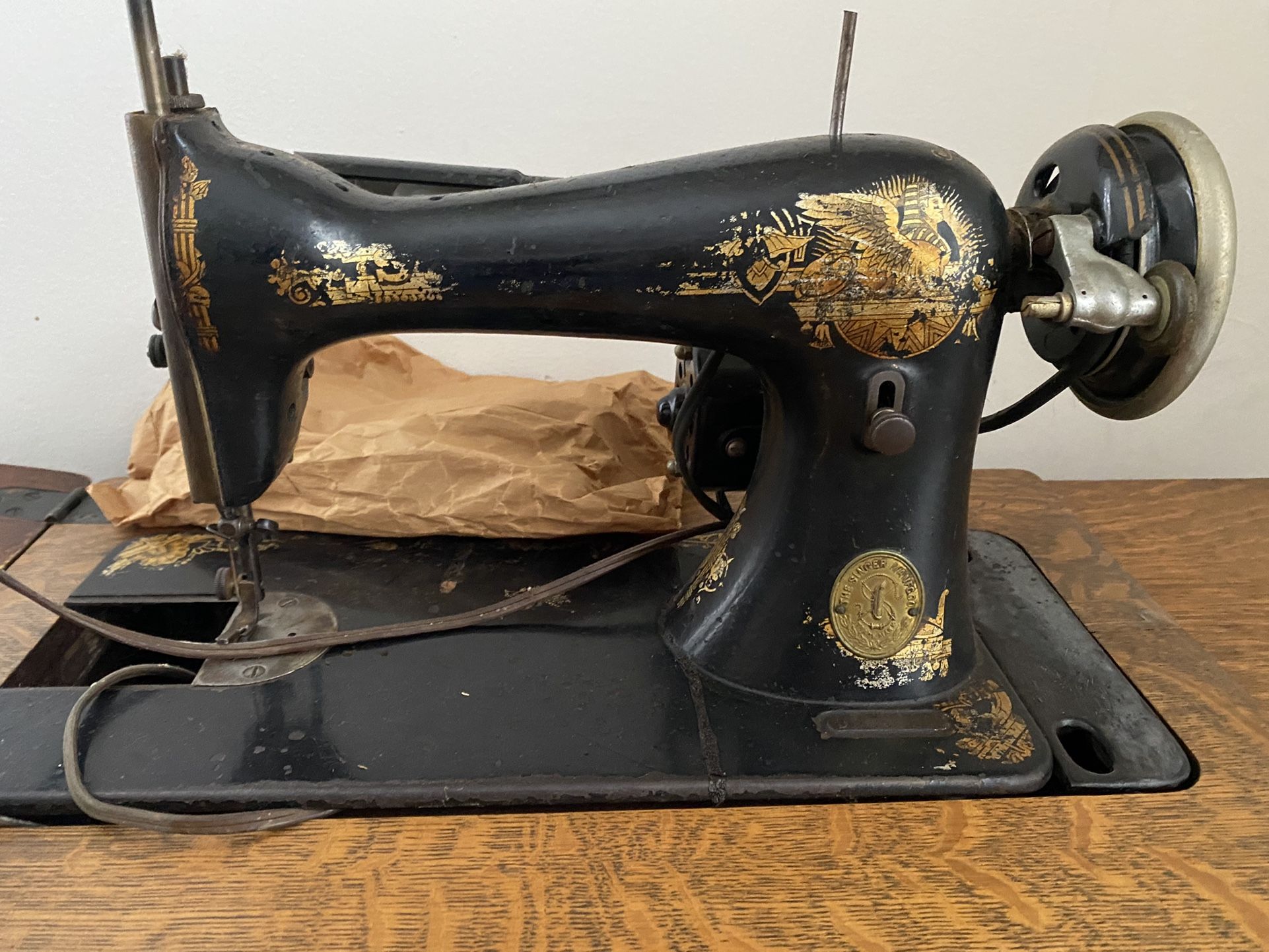1940s Singer Electric Sewing Table