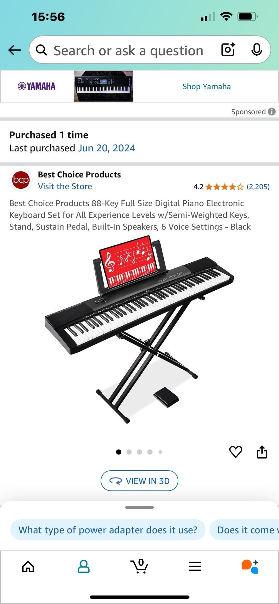 Electronic Keyboard Set