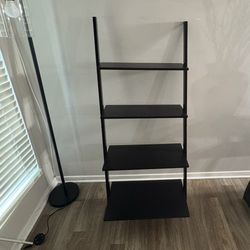 Black Wood Decorative Ladder Table